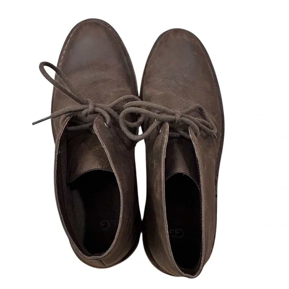 UGG‎ Men's Leighton Dark Brown Leather ENERG Chukka Boots 11